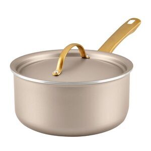 Farberware -  Radiant 3qt Nonstick Covered Sauce Pan: Gold